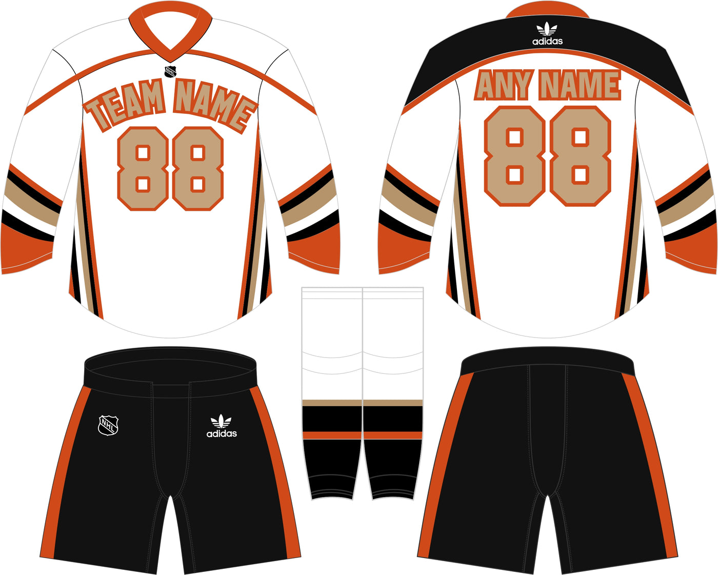 Anaheim Ducks Away Uniform - Official NHL Gear