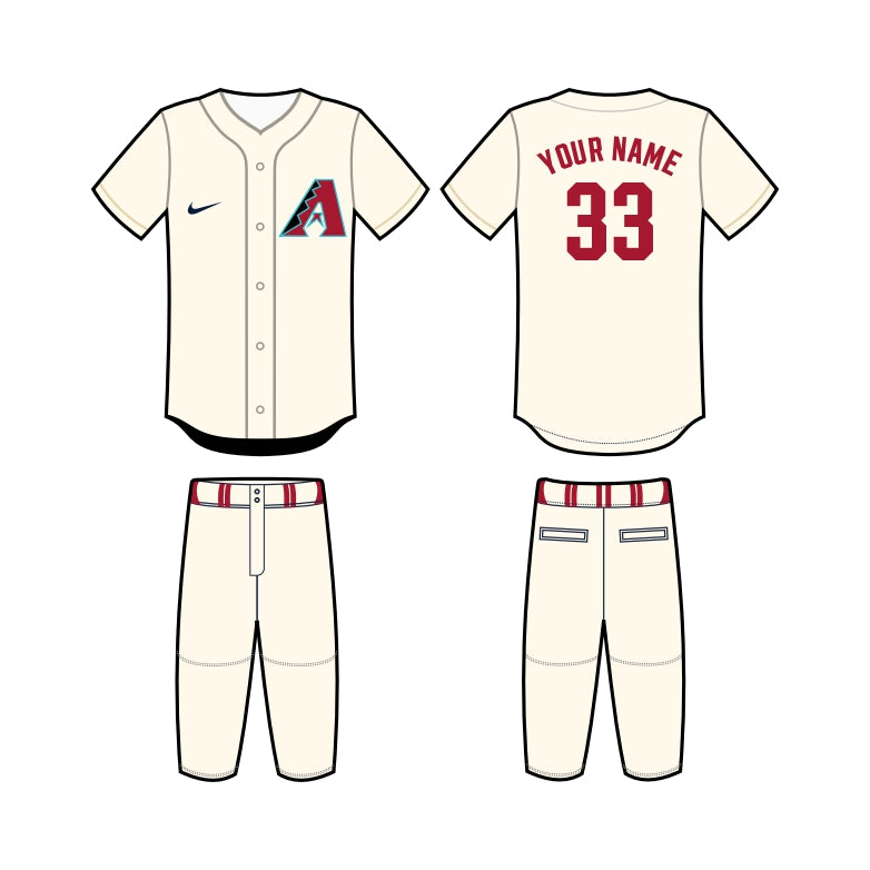 Arizona Diamondbacks Home Uniform – Official MLB Gear