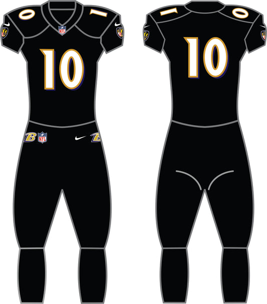 Baltimore Ravens Alternate Uniform - Official NFL Gear