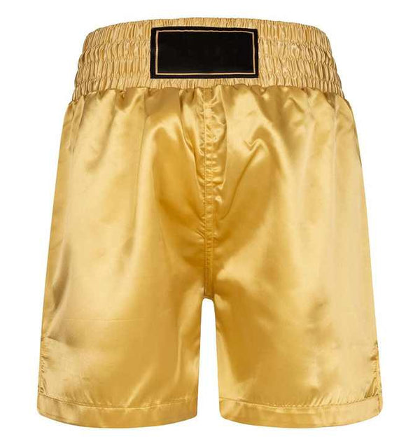Zees Wears Golden Champion Boxing Shorts - Premium Satin