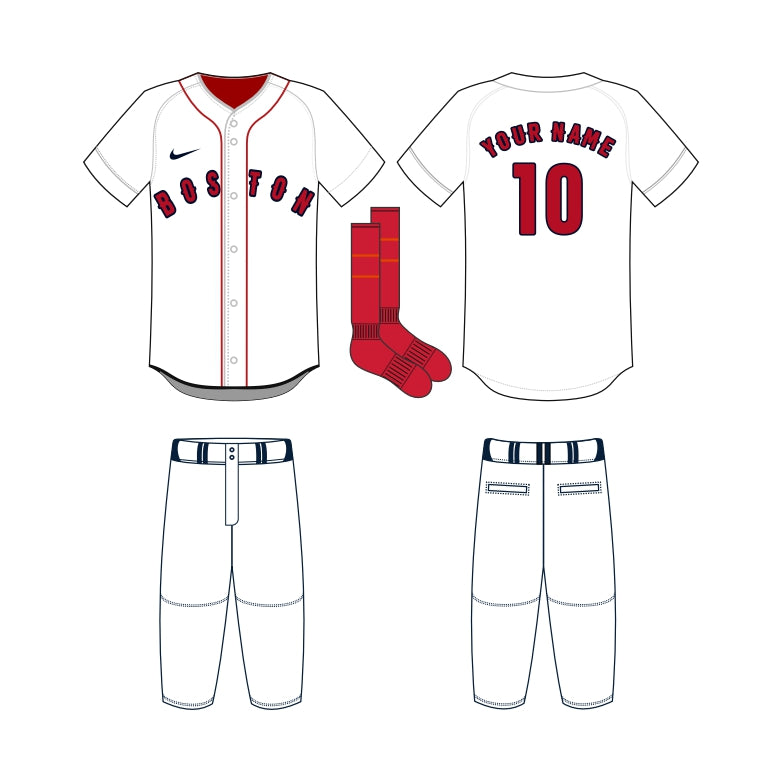 Boston Red Sox Home Uniform – Official MLB Gear