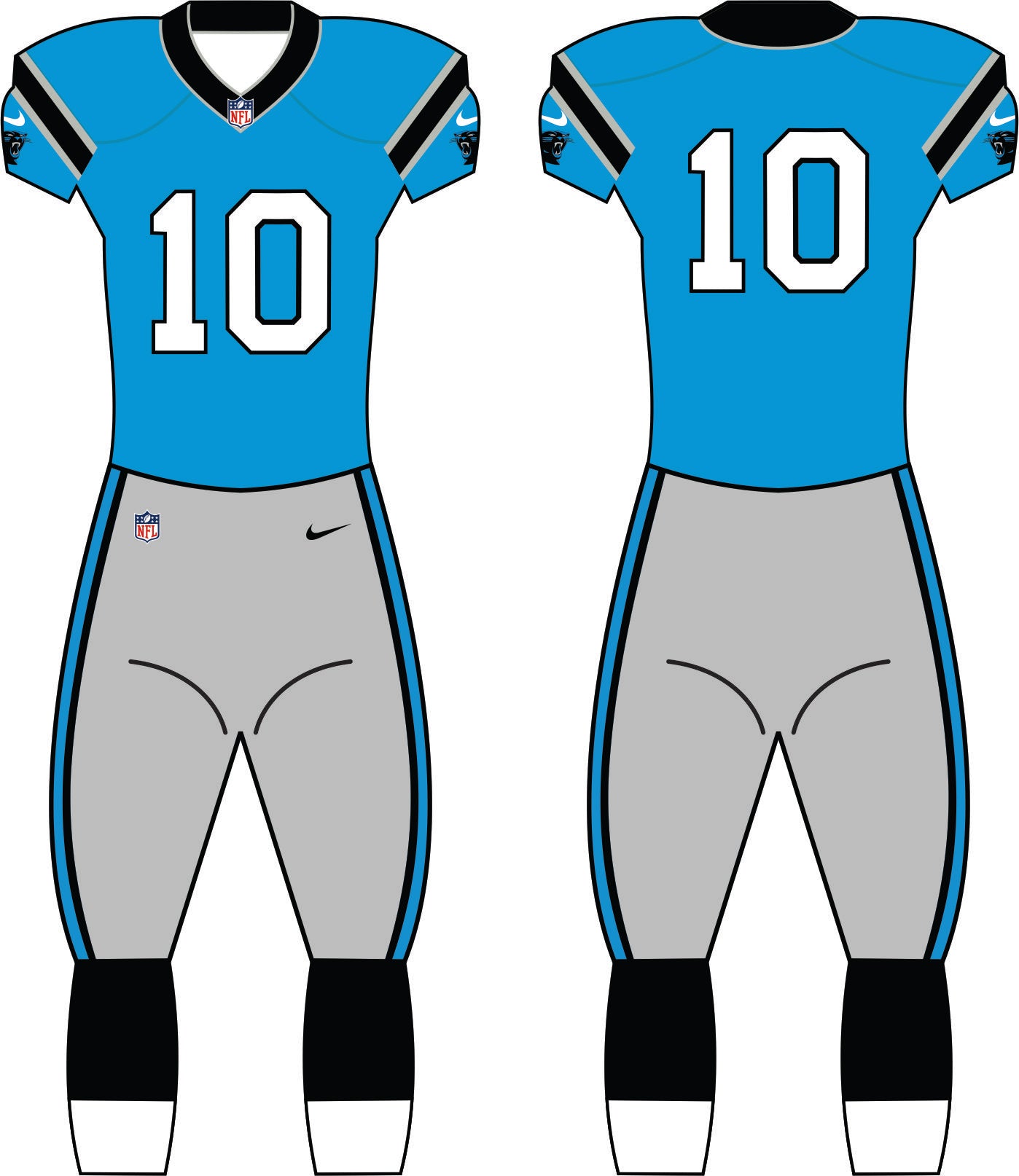 Carolina Panthers Alternate Uniform - Official NFL Gear