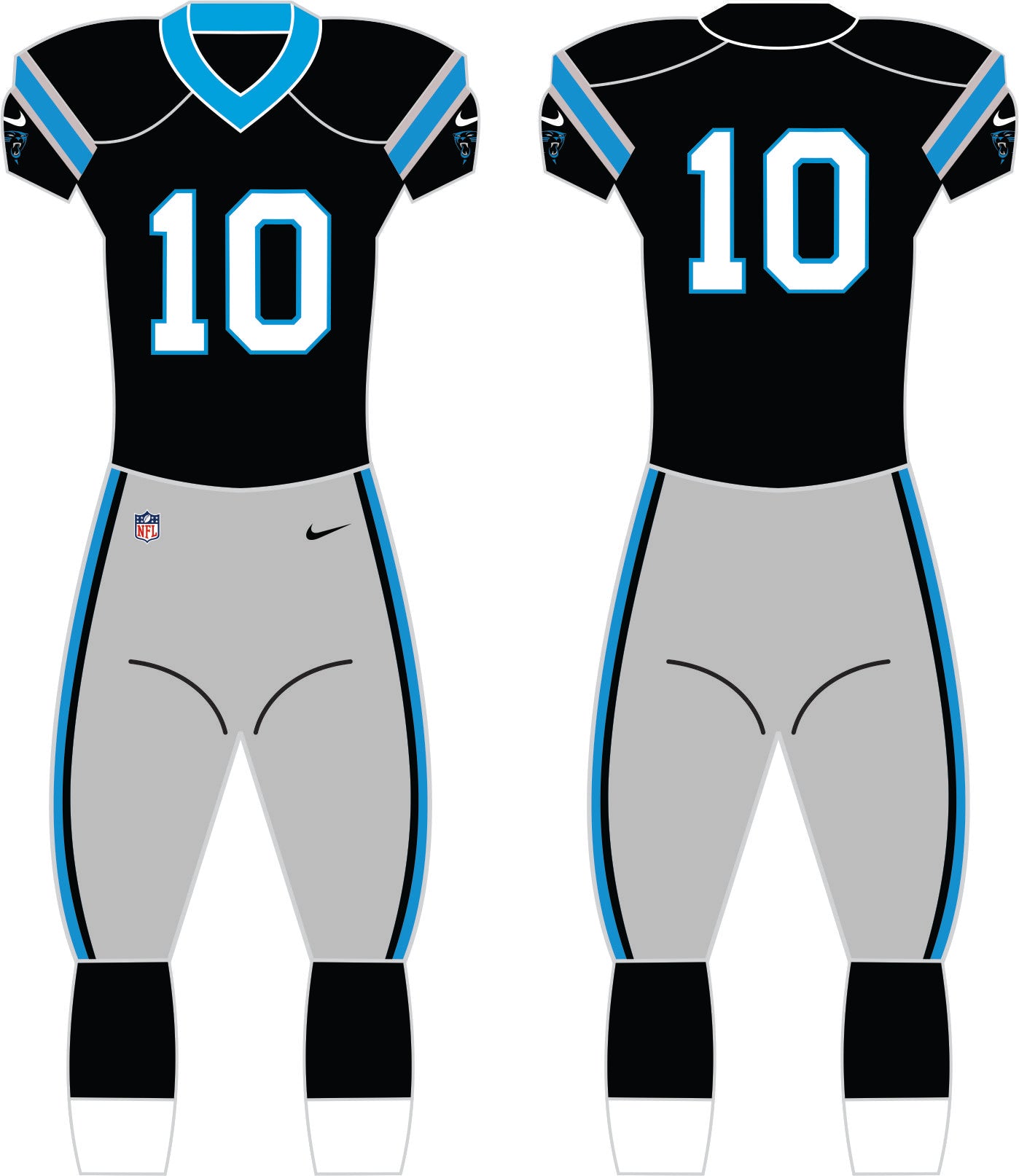 Carolina Panthers Color Uniform - Official NFL Gear