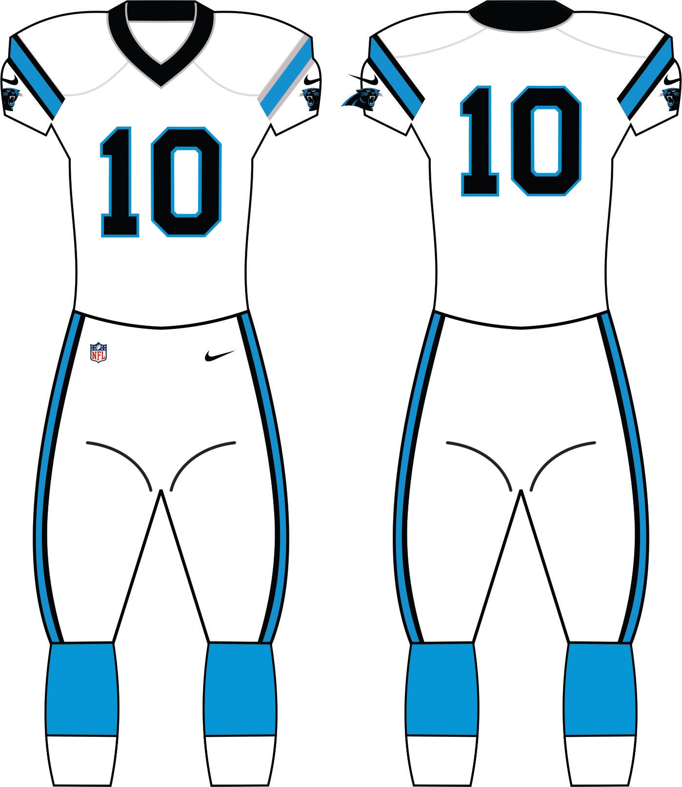 Carolina Panthers Home Uniform - Official NFL Gear