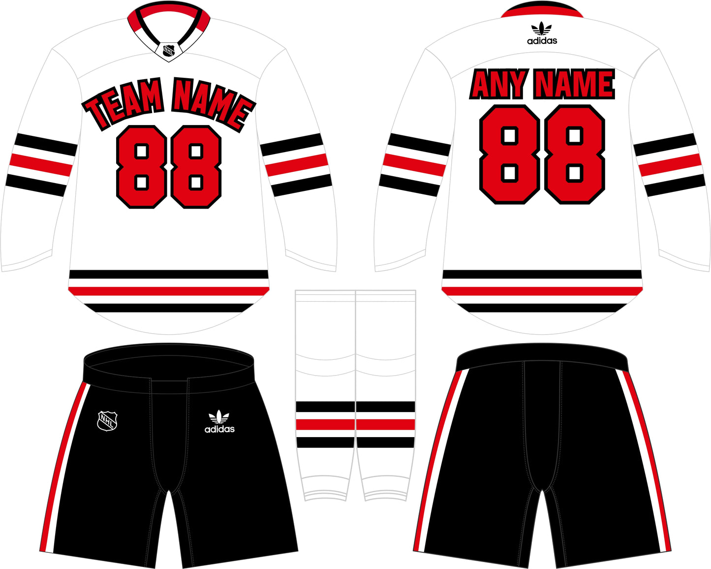 Chicago Blackhawks Away Uniform - Official NHL Gear