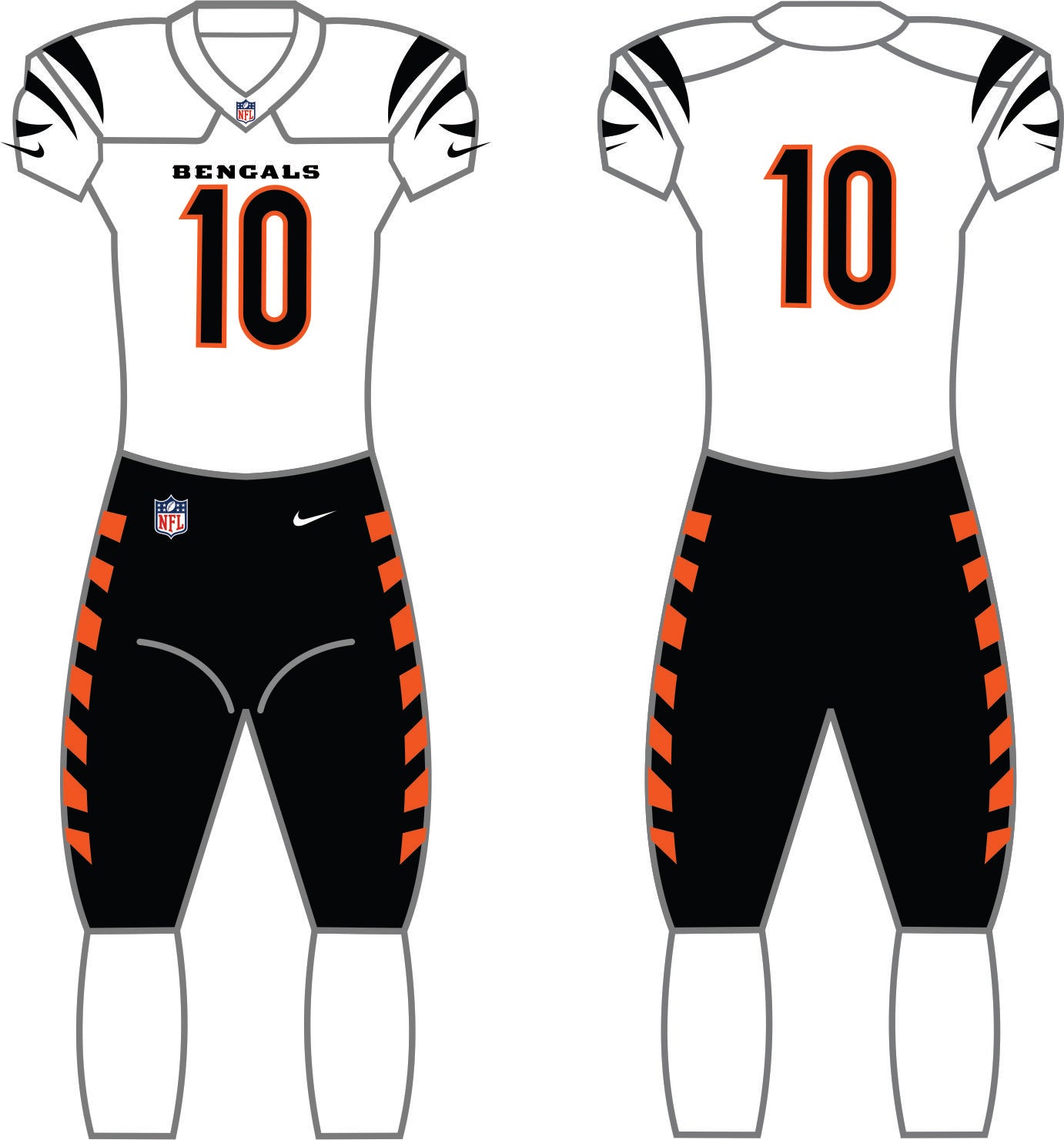 Cincinnati Bengals Away Uniform - Official NFL Gear