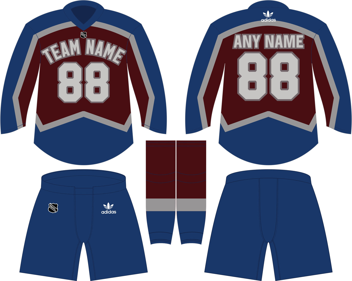 Colorado Avalanche Home Uniform - Official NHL Gear