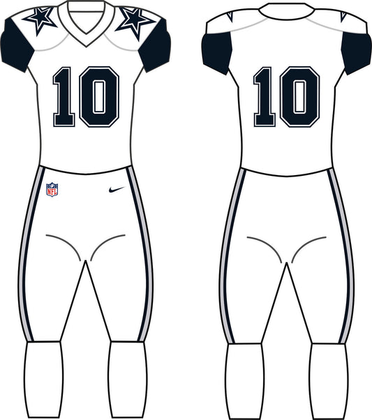 Dallas Cowboys Alternate Uniform - Official NFL Gear