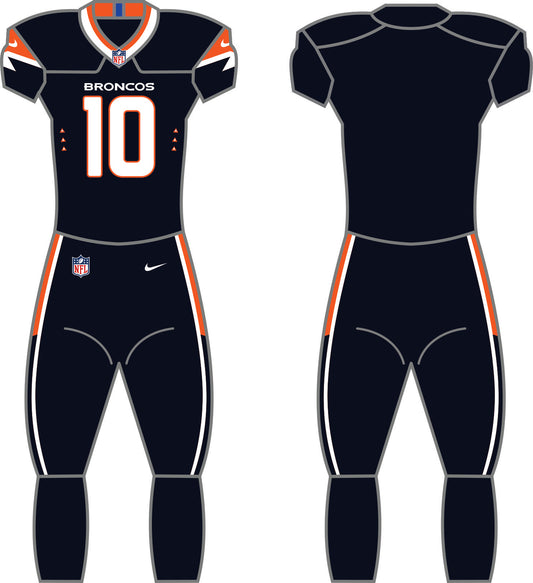 Denver Broncos Alternate Uniform - Official NFL Gear