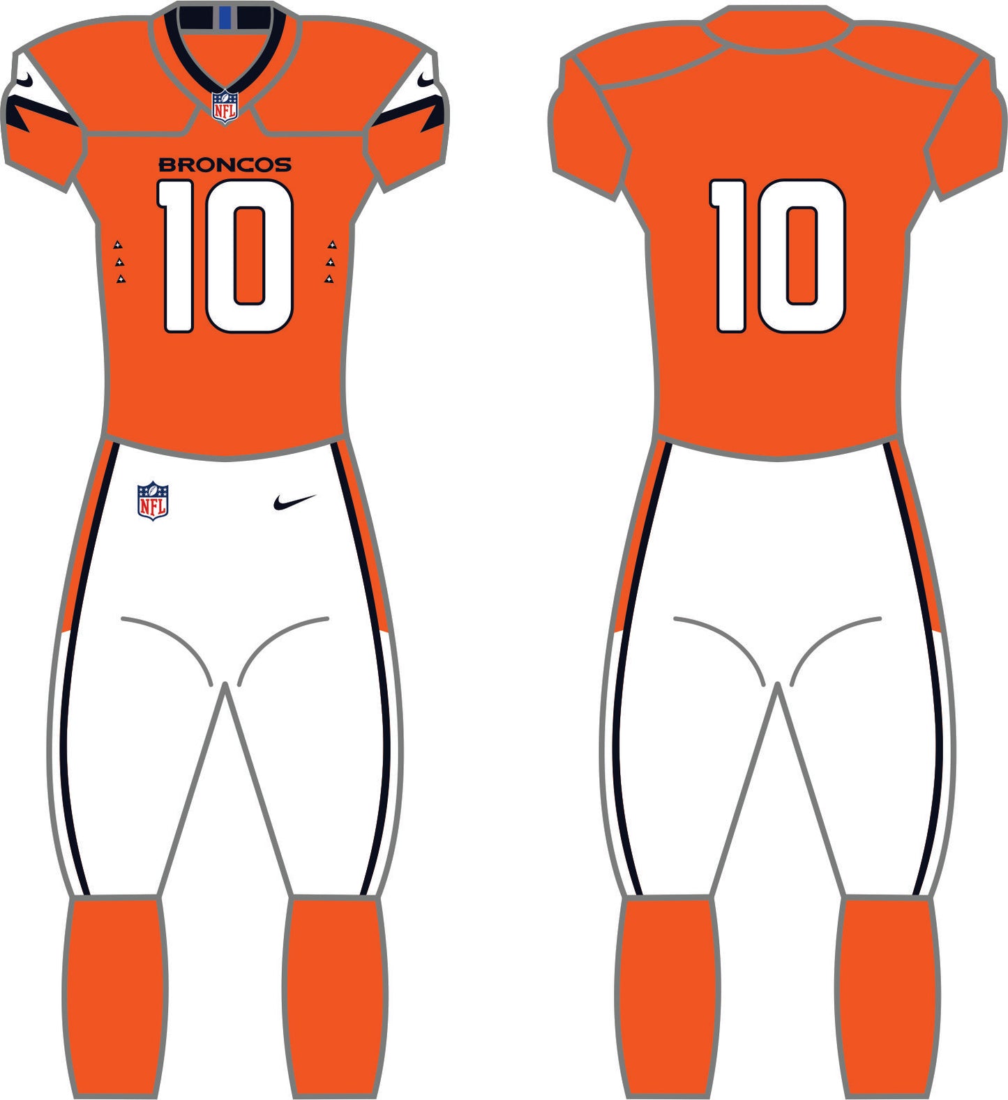 Denver Broncos Home Uniform - Official NFL Gear