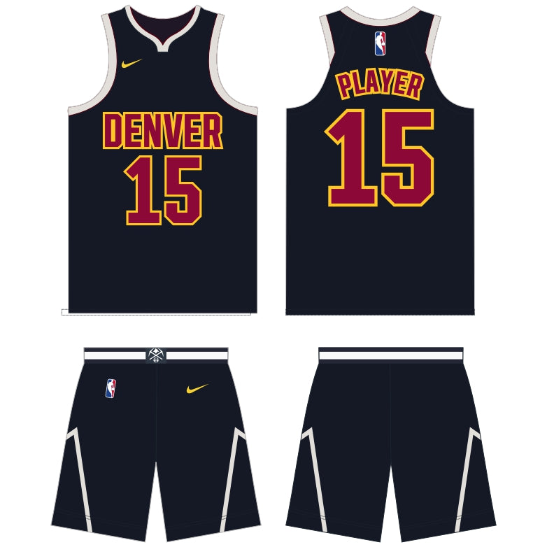 Denver Nuggets Icon Edition Uniform - Official NBA Gear