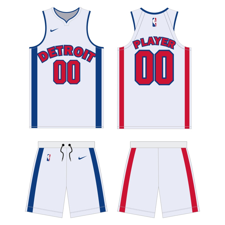 Detroit Pistons Association Edition Uniform - Official NBA Gear