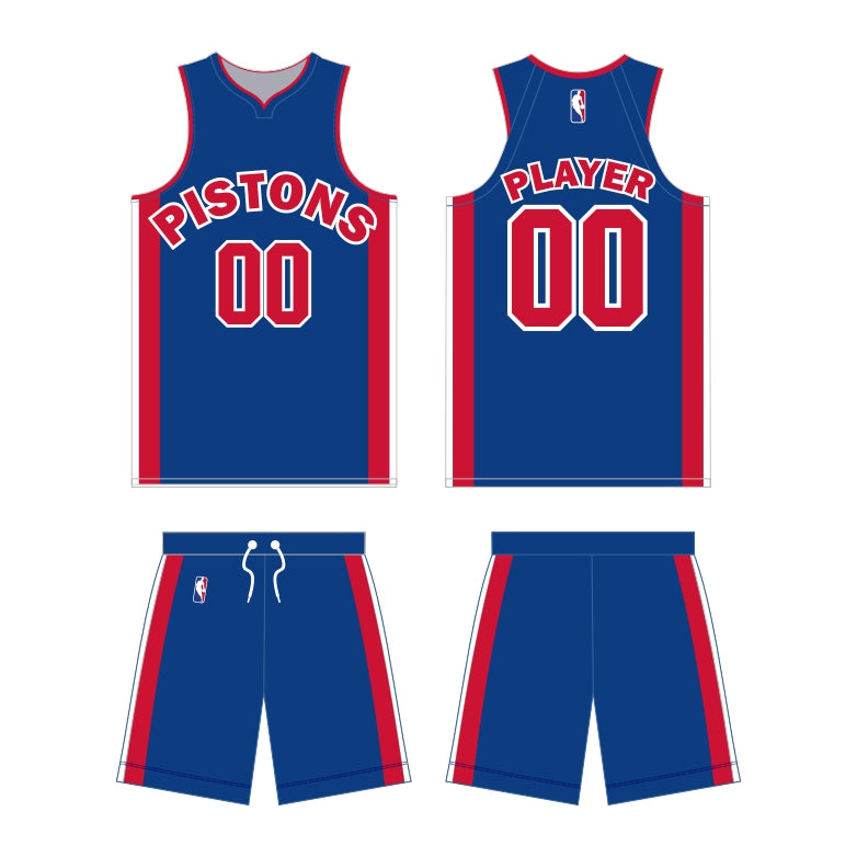 Detroit Pistons Icon Edition Uniform - Official NBA Gear