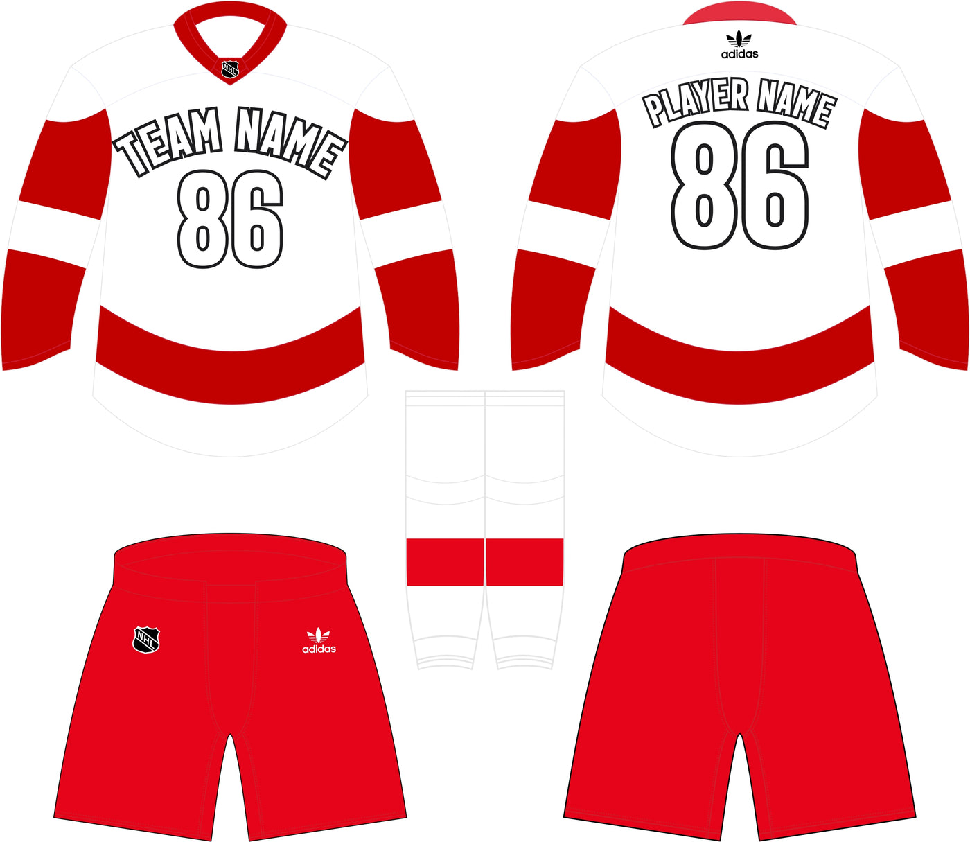 Detroit Red Wings Away Uniform - Official NHL Gear