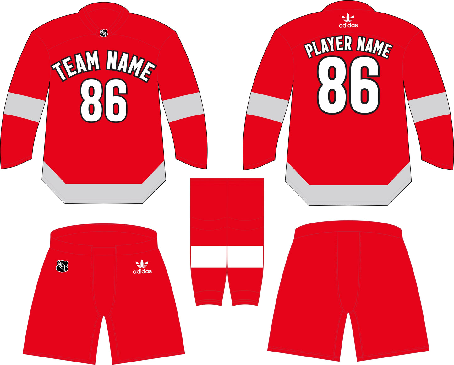 Detroit Red Wings Home Uniform - Official NHL Gear