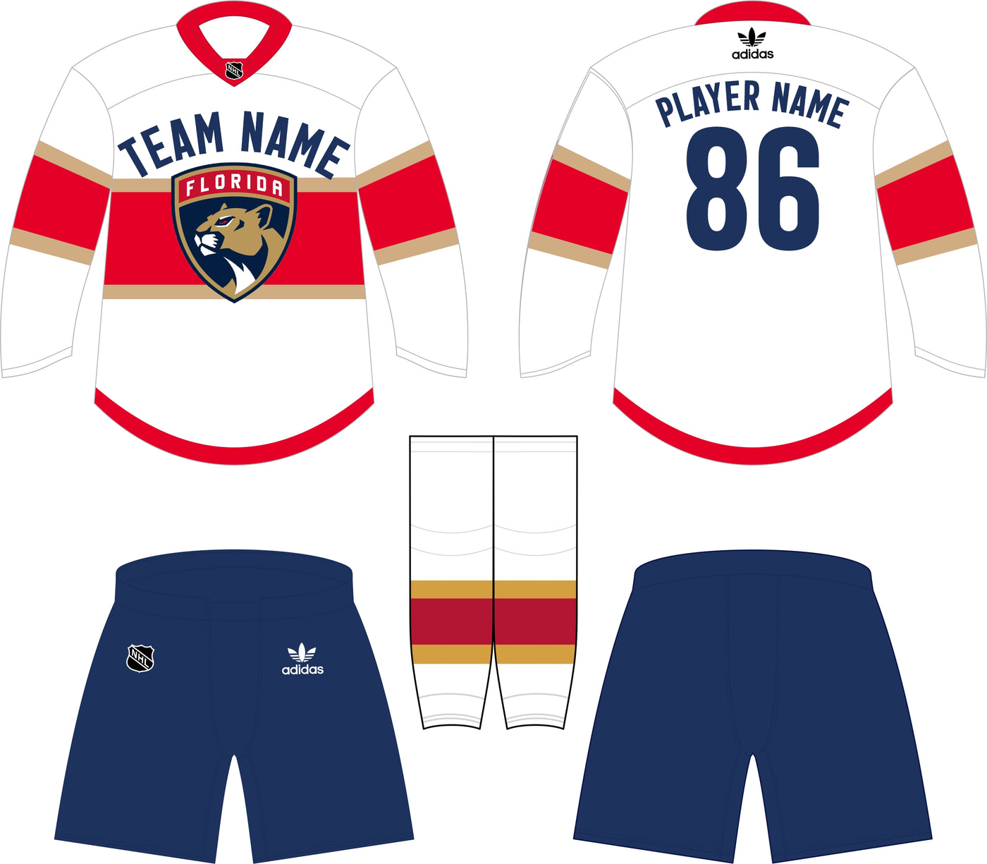 Florida Panthers Away Uniform - Official NHL Gear