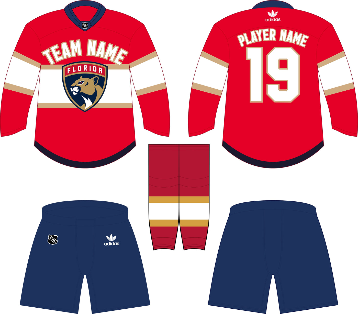 Florida Panthers Home Uniform - Official NHL Gear