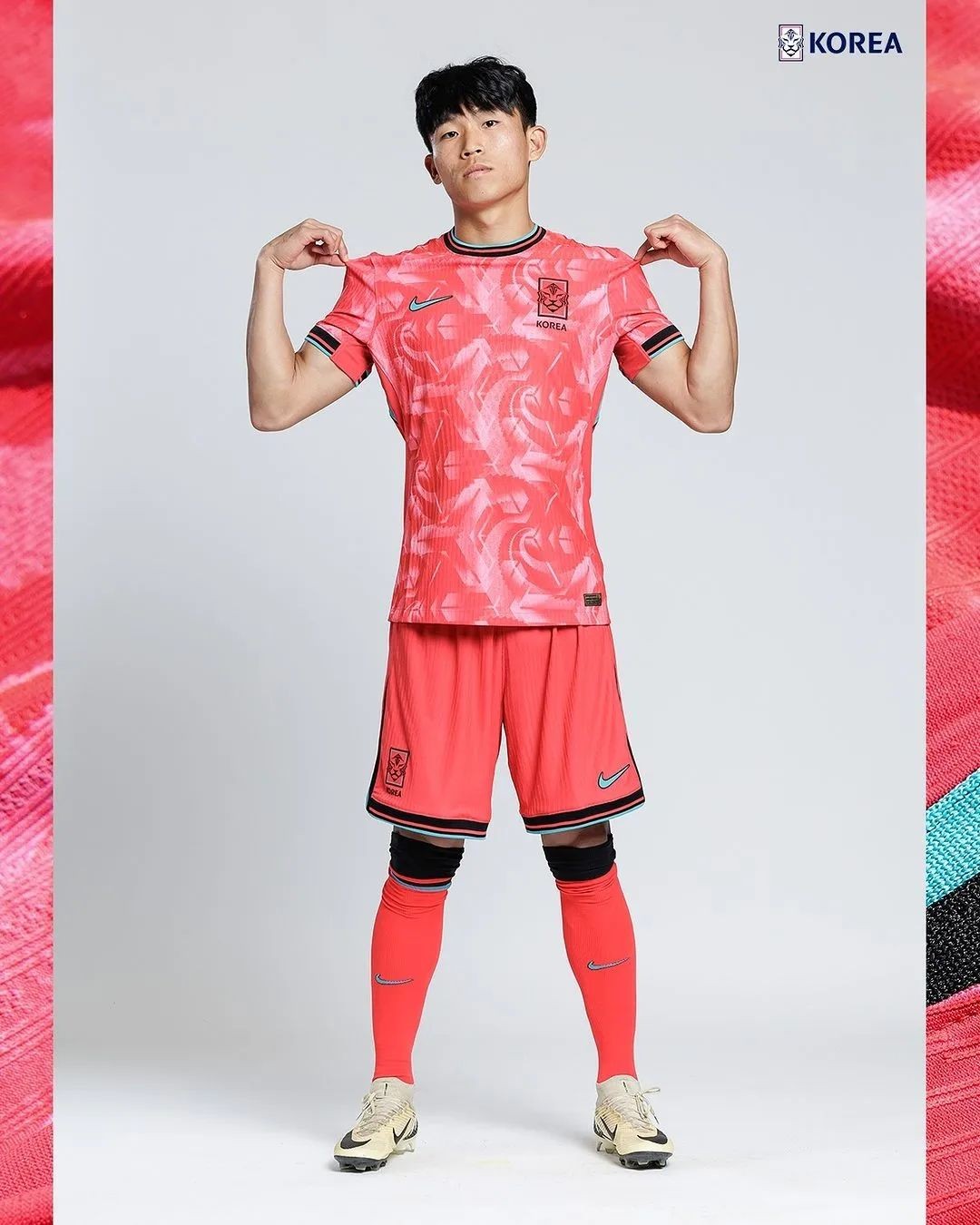 South Korea Mens Home Soccer Kit 2024-2025