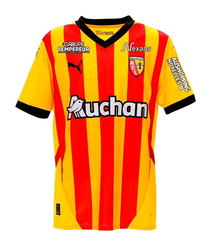 RC Lens Mens Home Soccer Kit 2024-2025