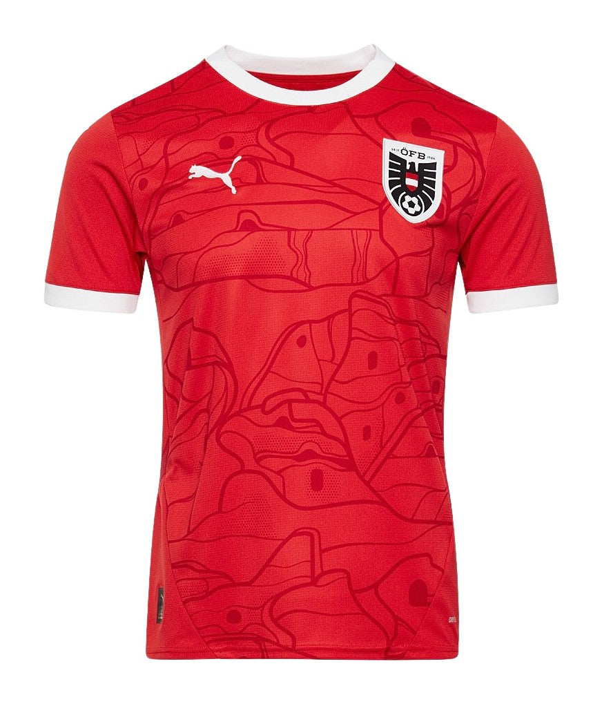 Austria Mens Home Soccer Kit 2024-2025