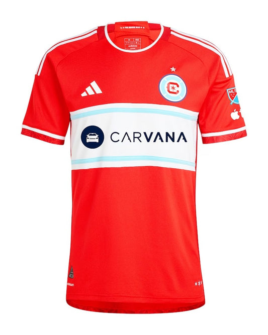 Chicago Fire Mens Home Soccer Kit 2024-2025