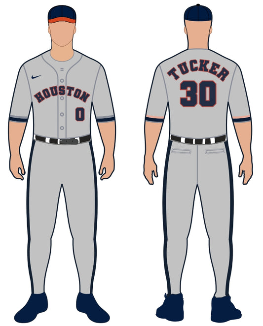 Houston Astros Away Uniform – Official MLB Gear