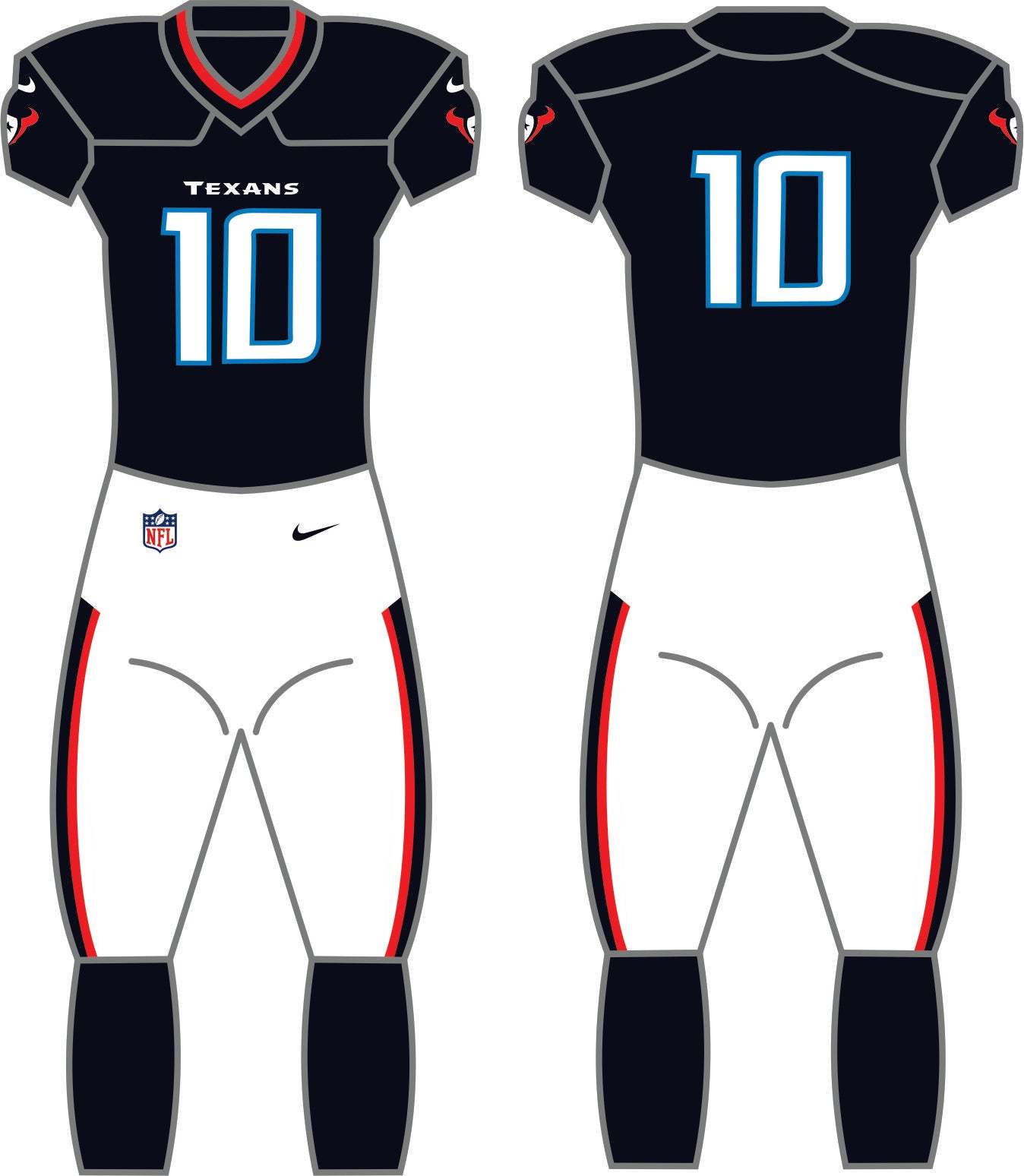 Houston Texans Home Uniform - Official NFL Gear