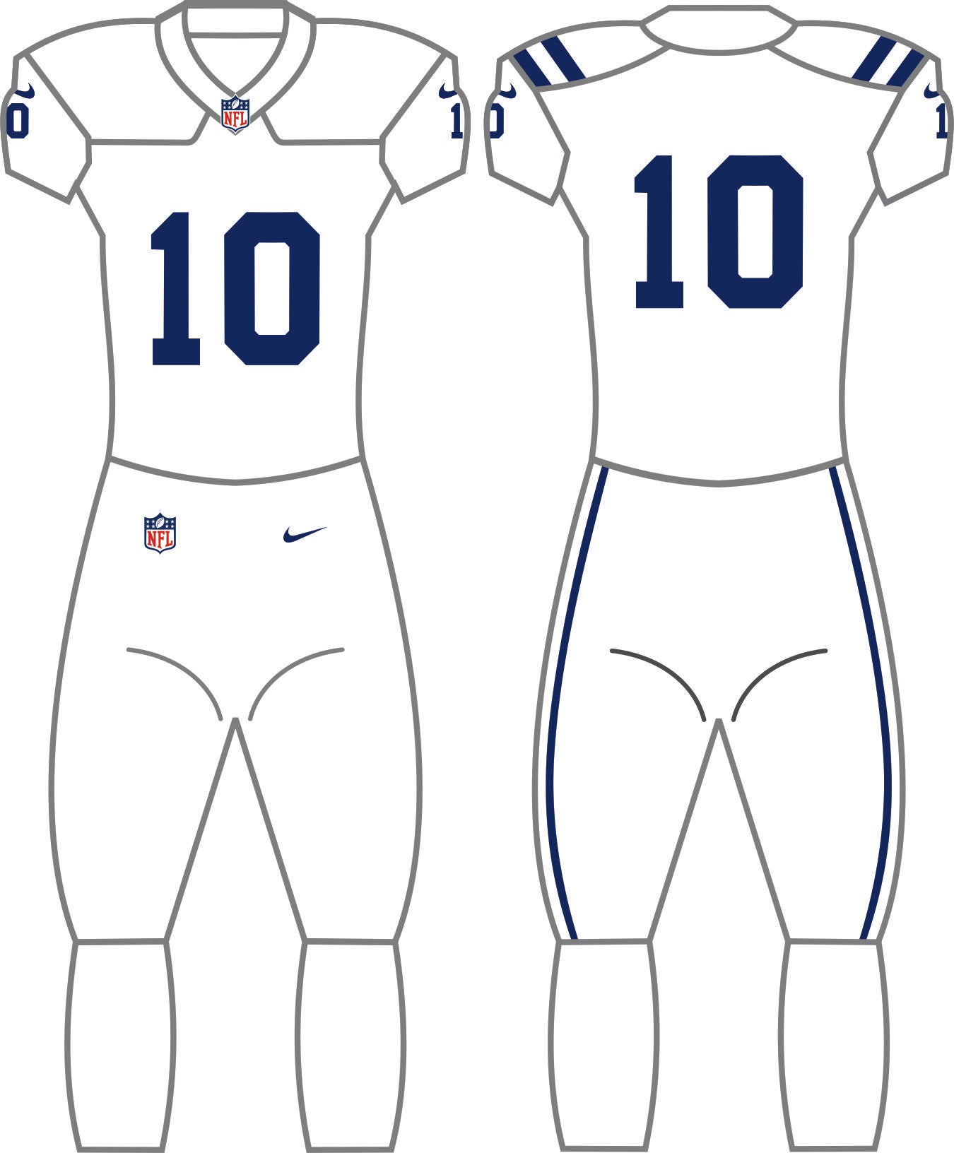 Indianapolis Colts Away Uniform - Official NFL Gear