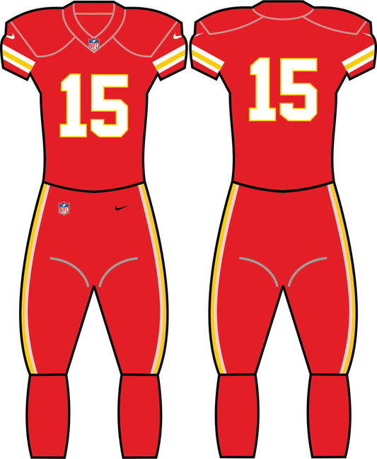 Kansas City Chiefs All Red Uniform - Official NFL Gear