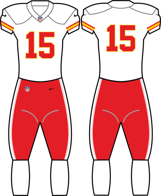 Kansas City Chiefs Road Uniform - Official NFL Gear