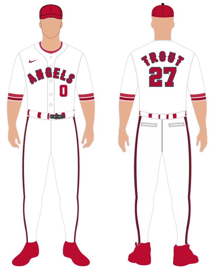 Los Angeles Angels Home Uniform – Official MLB Gear