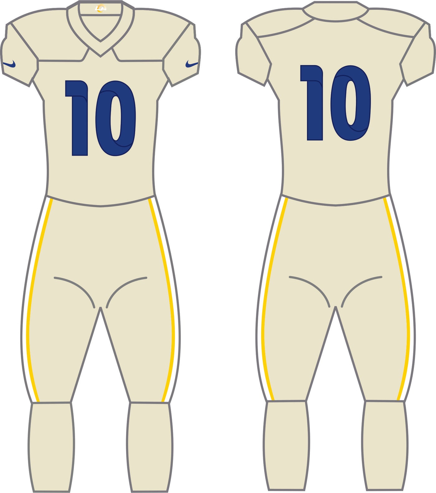 Los Angeles Rams Alternate Uniform - Official NFL Gear