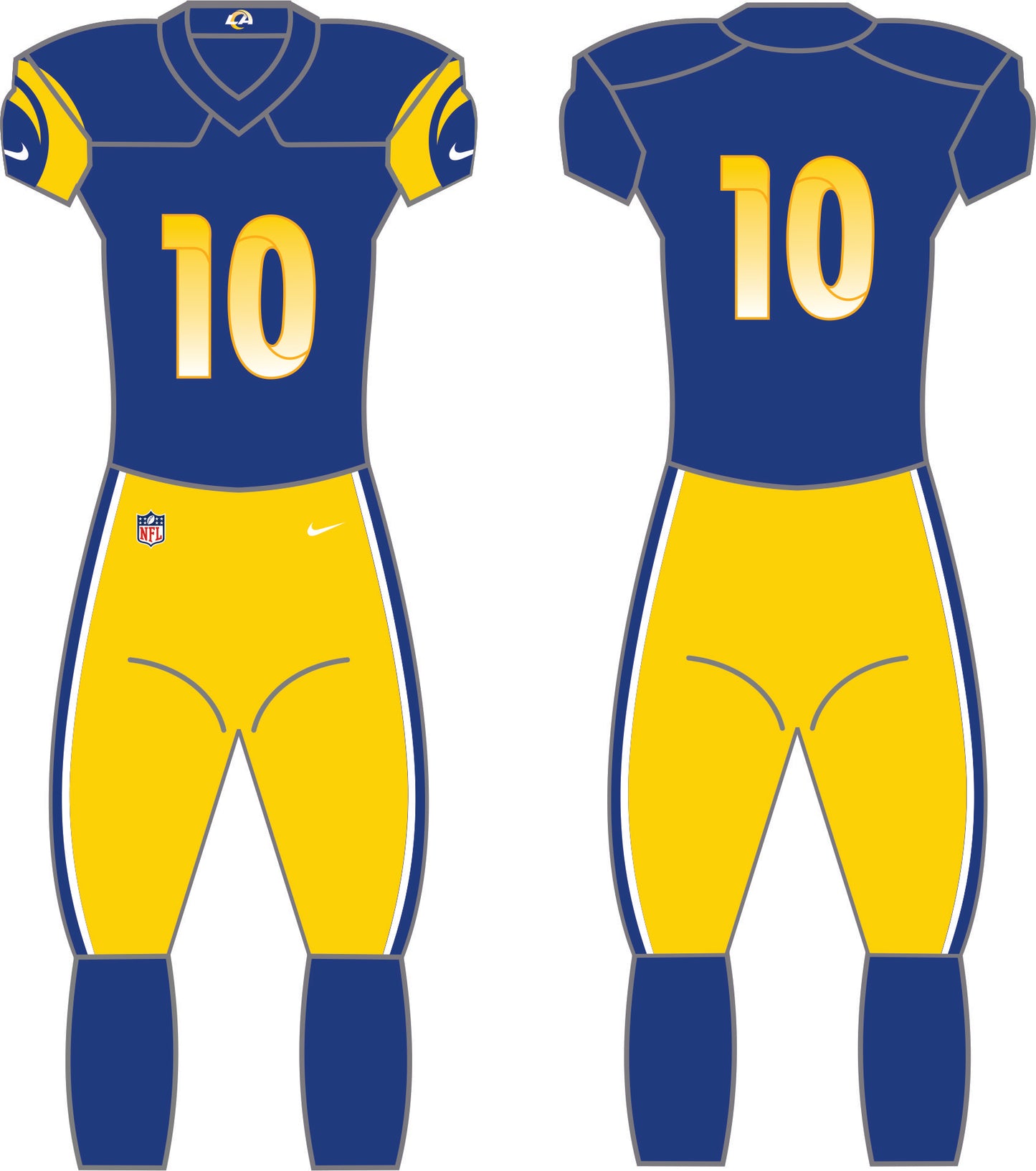 Los Angeles Rams Home Uniform - Official NFL Gear