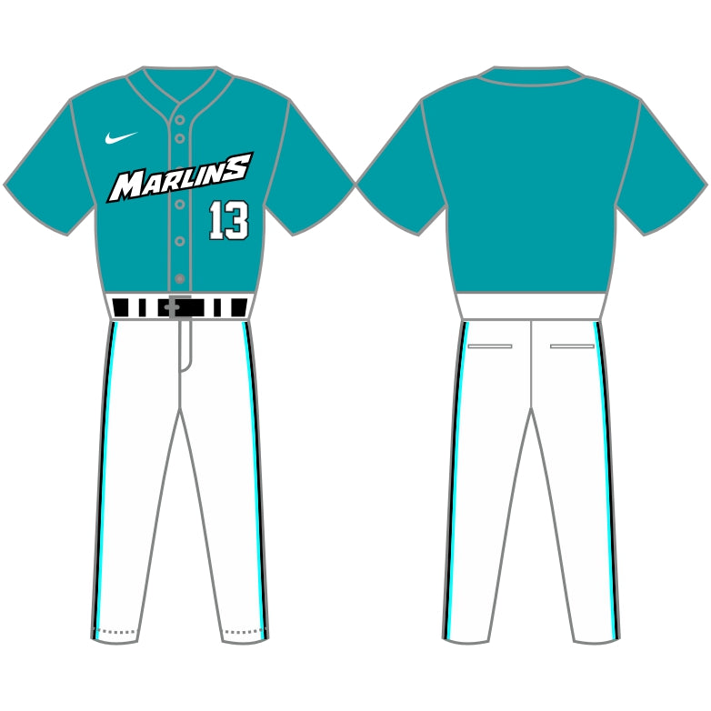 Miami Marlins BP Uniform – Official MLB Gear