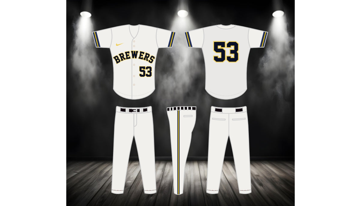 Milwaukee Brewers Home Uniform – Official MLB Gear