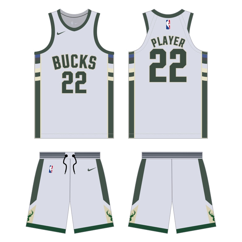 Milwaukee Bucks Association Edition Uniform - Official NBA Gear