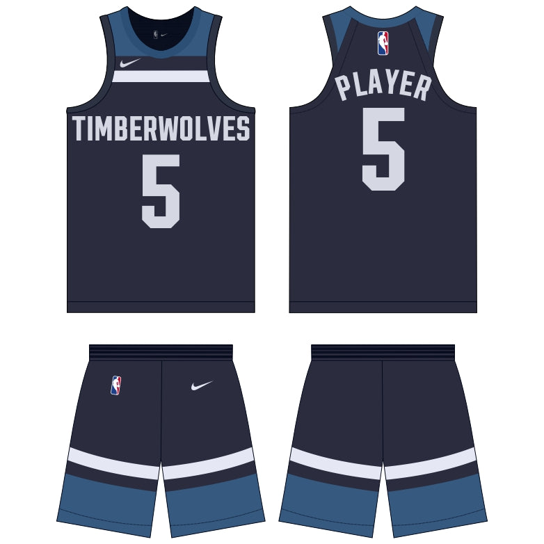 Minnesota Timberwolves Icon Edition Uniform - Official NBA Gear