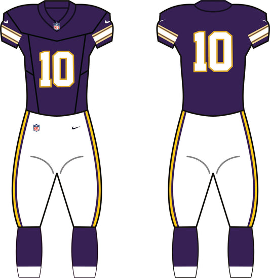 Minnesota Vikings Throw Back Uniform - Official NFL Gear