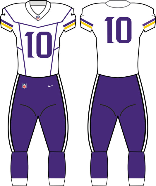 Minnesota Vikings White Uniform - Official NFL Gear