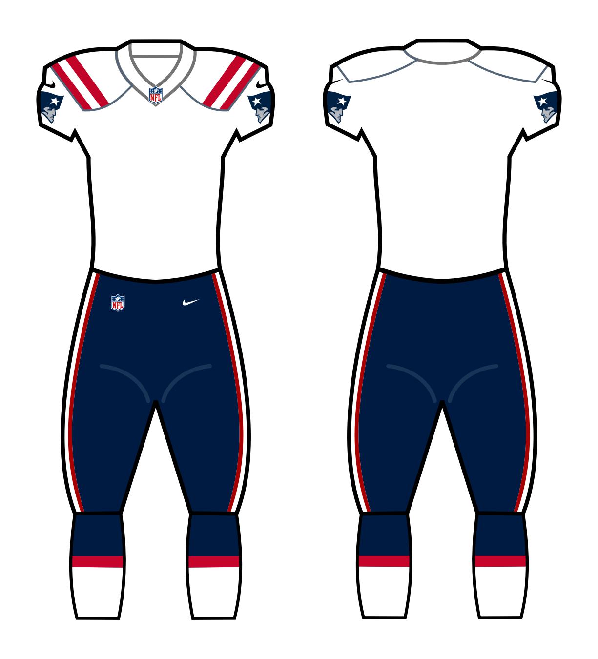 New England Patriots White Uniform - Official NFL Gear