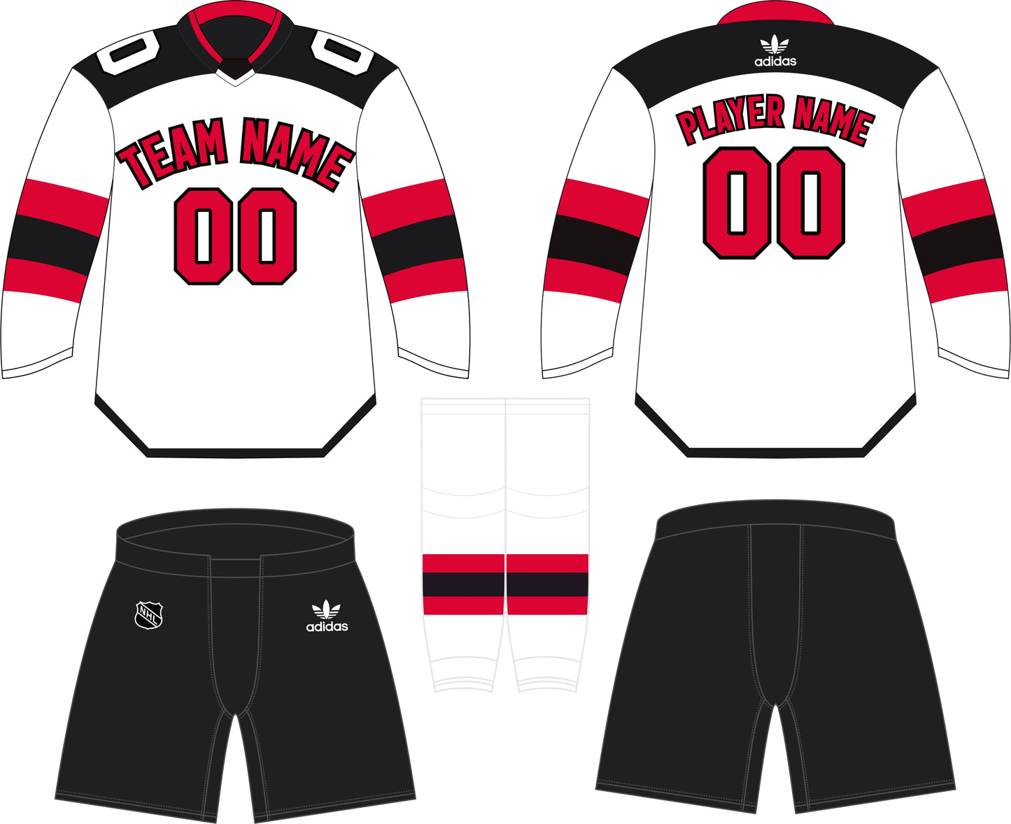 New Jersey Devils Away Uniform - Official NHL Gear