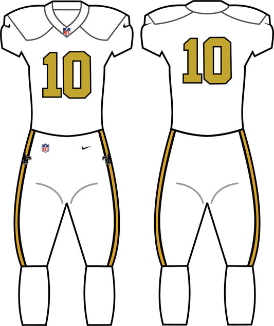 New Orleans Saints Alternate Uniform - Official NFL Gear