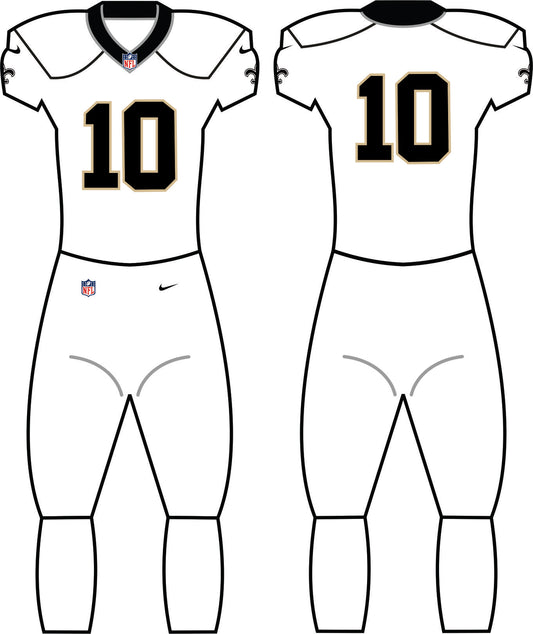 New Orleans Saints White Uniform - Official NFL Gear