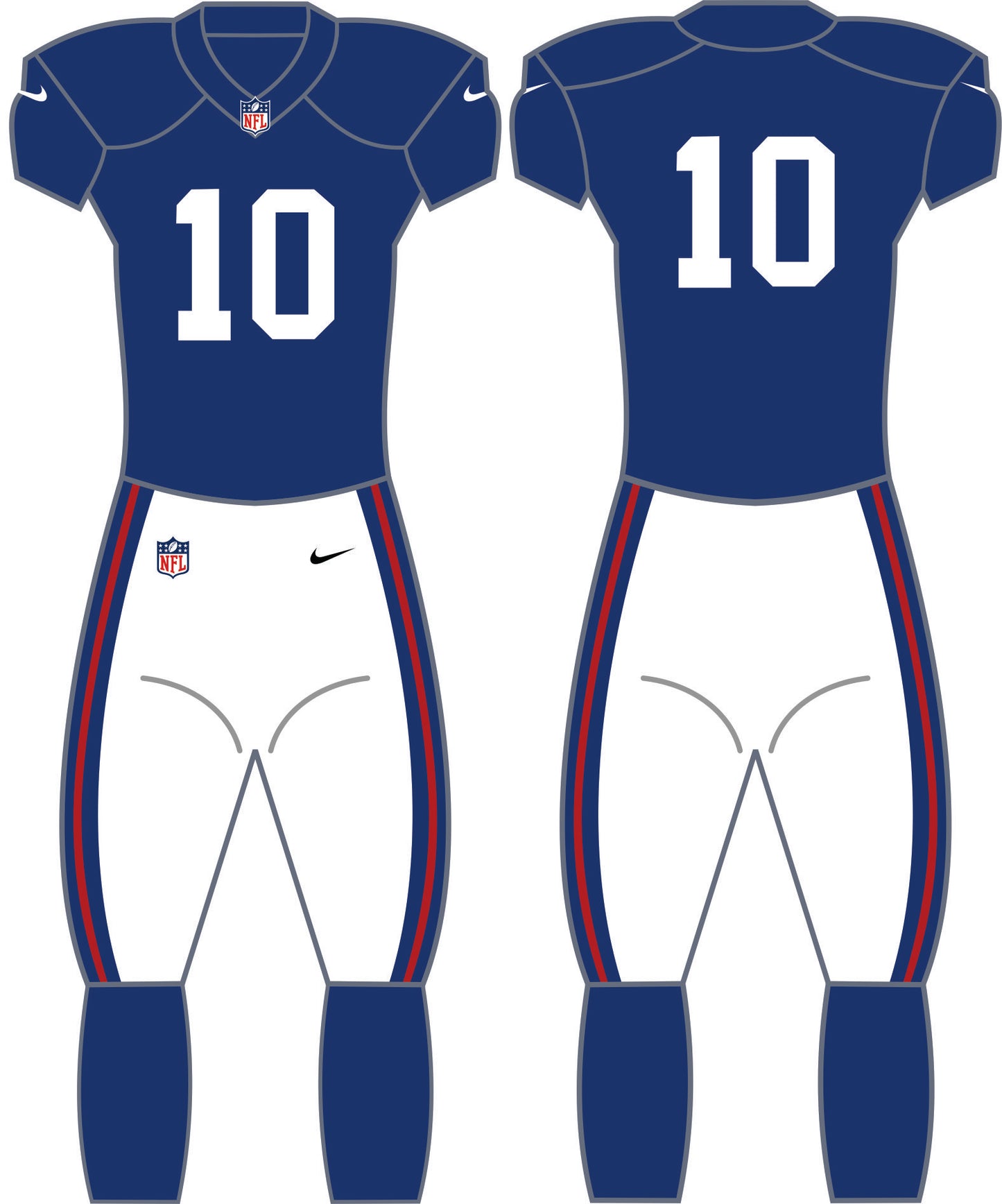 New York Giants Home Uniform - Official NFL Gear