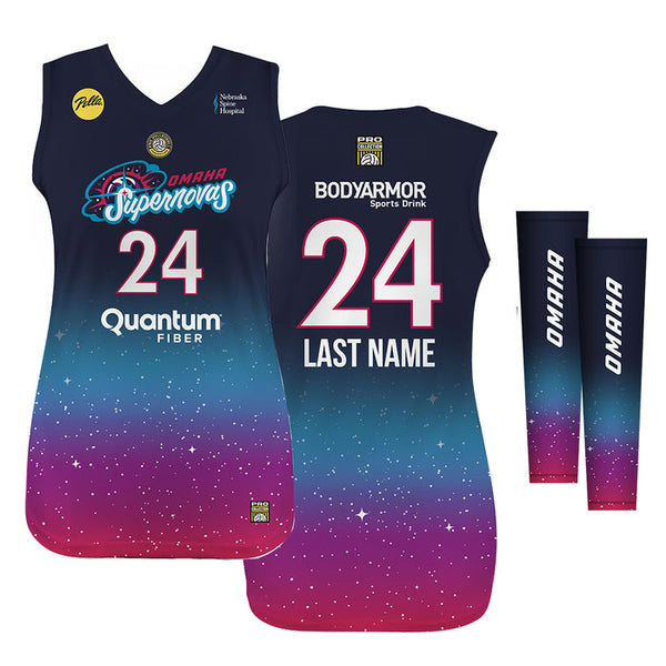 Zees Wears Omaha Supernovas Pro Jersey Set