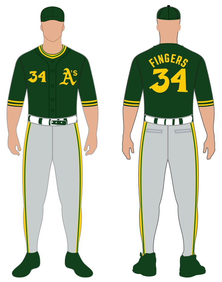 Oakland Athletics Away Uniform – Official MLB Gear