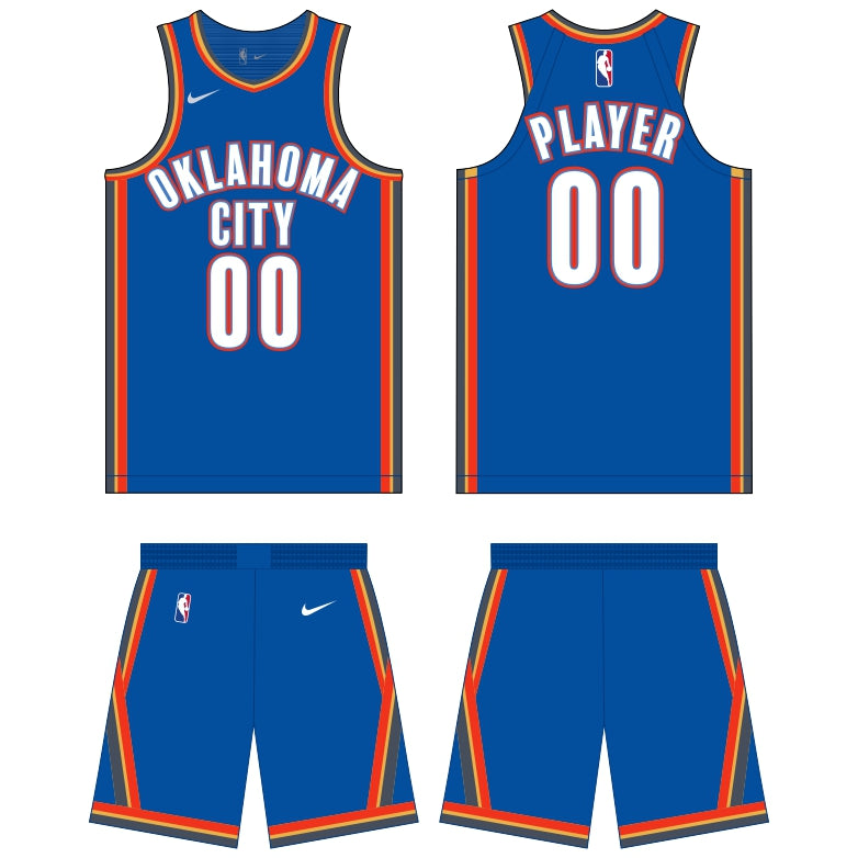 Oklahoma City Thunder Icon Edition Uniform - Official NBA Gear