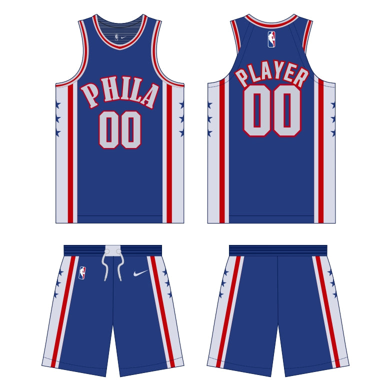 Philadelphia 76ers Icon Edition Uniform - Official NBA Gear