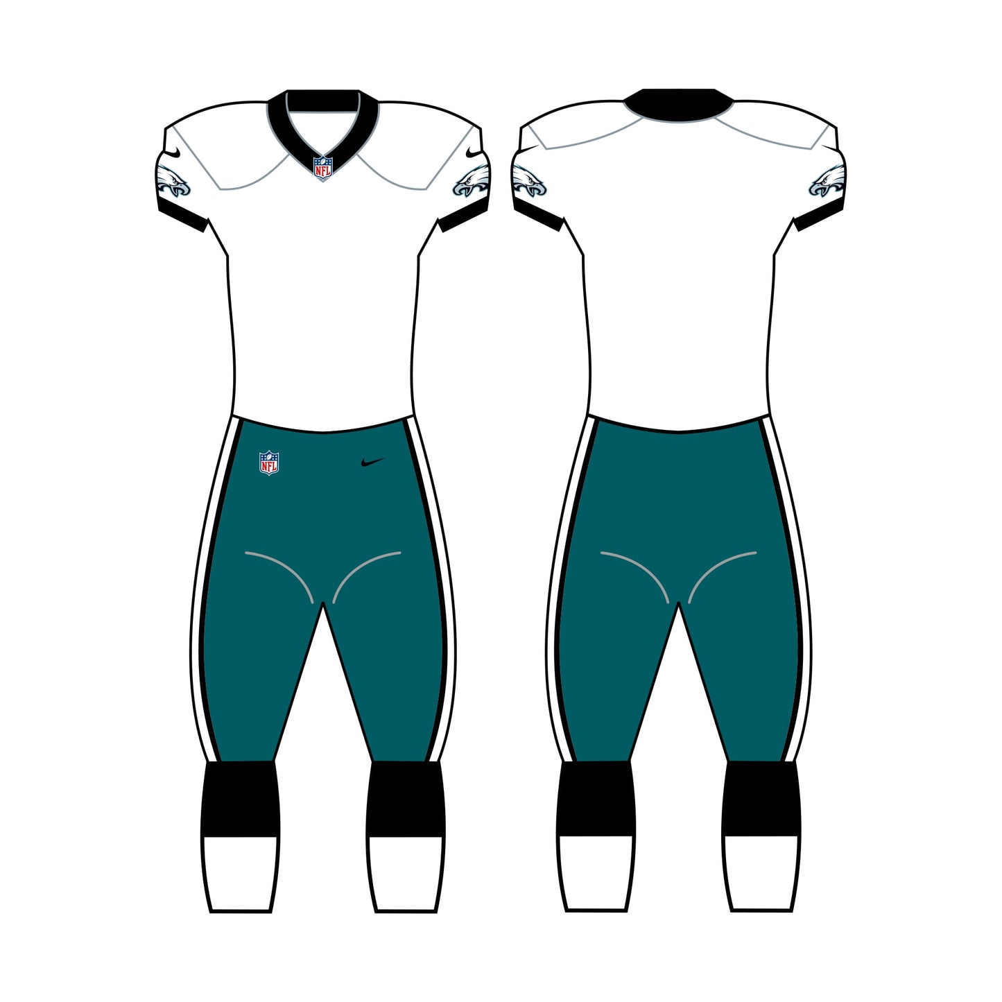 Philadelphia Eagles White Uniform - Official NFL Gear