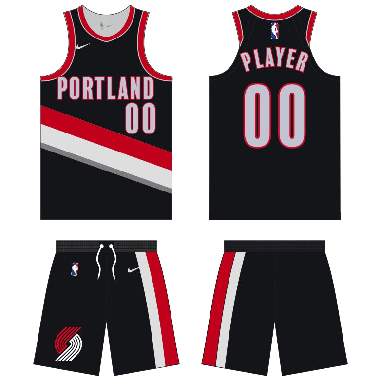 Portland Trail Blazers Icon Edition Uniform - Official NBA Gear